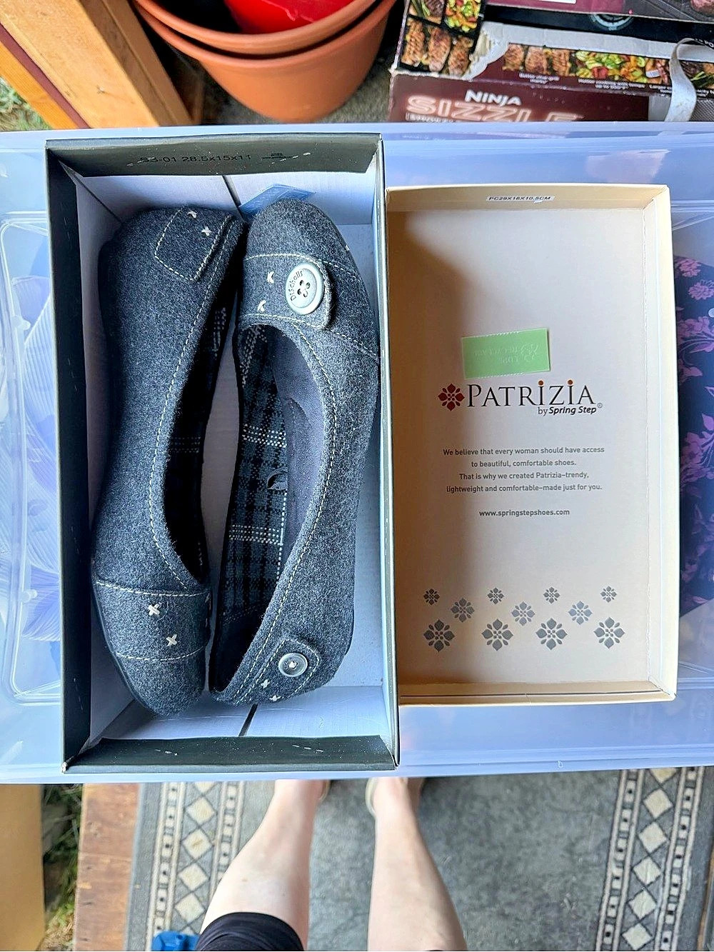 Patrizia by Spring Step Go Play Black Flats